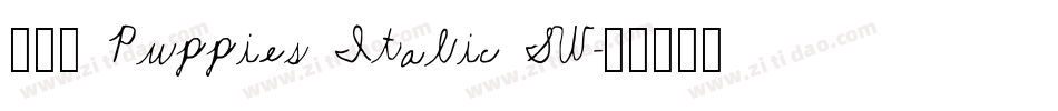 101 Puppies Italic SW字体转换